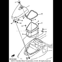 ENGINE HATCH 2 pour Yamaha 1997 WaveRunner WAVE BLASTER II - WB760V - 1997