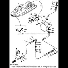 HULL DECK pour Yamaha 1997 WaveRunner WAVE BLASTER II 760 (WB760V) 1997
