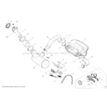01- Exhaust System pour Sea-Doo 2013 RXP-X 260 & RS, 2013