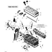 01- Cylinder Head pour Sea-Doo 2013 RXP-X 260 & RS, 2013