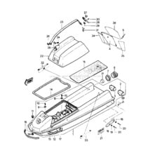 HULL/ENGINE HOOD (JS550-A8) pour Kawasaki 1989 JS550