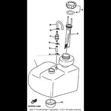 OIL TANK pour Yamaha 1997 WaveRunner WAVE BLASTER II 760 (WB760V) 1997