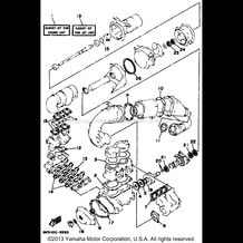 REPAIR KIT 1 pour Yamaha 1997 WaveRunner WAVE BLASTER II 760 (WB760V) 1997