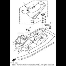 SEAT UNDER LOCKER pour Yamaha 1997 WaveRunner WAVE BLASTER II - WB760V - 1997