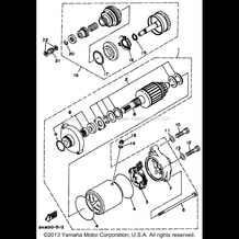 STARTING MOTOR pour Yamaha 1997 WaveRunner WAVE BLASTER II 760 (WB760V) 1997