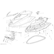09- Front Cover _26S1417 pour Sea-Doo 2014 GTR 215, 2014