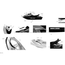 09- Decals _29S1417b pour Sea-Doo 2014 GTR 215, 2014