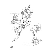 MUFFLER pour Kawasaki 1989 JS550