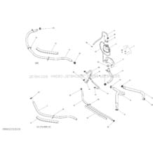01- Cooling System _14S1418 pour Sea-Doo 2014 GTS 130 & Rental, 2014