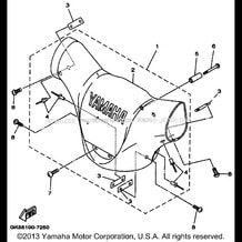 STEERING 2 pour Yamaha 1997 WaveRunner WAVE BLASTER II 760 (WB760V) 1997
