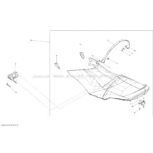09- Seat _25S1418 pour Sea-Doo 2014 GTS 130 & Rental, 2014