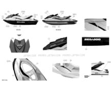 09- Decals _29S1418b pour Sea-Doo 2014 GTS 130 & Rental, 2014