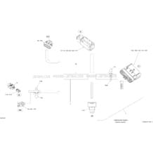10- Electrical Harness Steering_13S1418 pour Sea-Doo 2014 GTS 130 & Rental, 2014