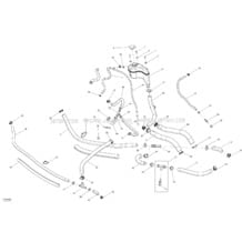 01- Cooling System _14S1403 pour Seadoo 2014 GTX LTD iS 260, 2014