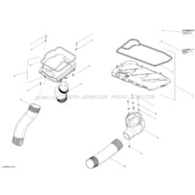 09- Ventilation _36S1403 pour Seadoo 2014 GTX LTD iS 260, 2014