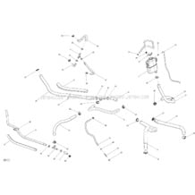 01- Cooling System _14S1411 pour Sea-Doo 2014 RXP-X 260 & RS, 2014