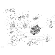 01- Engine _07S1405 pour Seadoo 2014 RXT-X aS 260 & RS. 2014