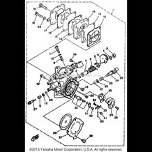 CARBURETOR pour Yamaha 1990 WaveRunner WAVE RUNNER - WR500D - 1990