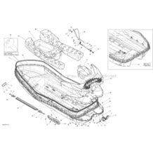 09- Hull _33S1402 pour Seadoo 2014 SPARK ACE 900 (2up), 2014