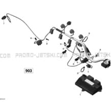10- Engine Harness And Electronic Module ACE 900_51R1411 pour Sea-Doo 2014 SPARK ACE 900 (2up), 2014