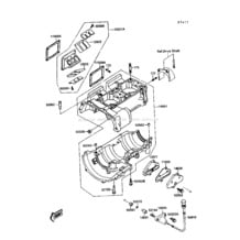 Crankcase pour Kawasaki 1989 TS