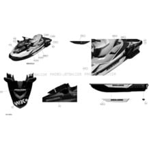 09- Decals _29S1409b pour Seadoo 2014 WAKE PRO 215, 2014