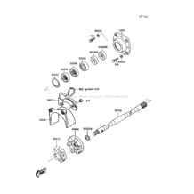 Drive Shaft pour Kawasaki 1989 TS