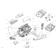 01- Engine _07S1518 pour Sea-Doo 2015 GTR 215, 2015