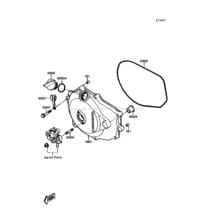 Engine Cover(s) pour Kawasaki 1989 TS