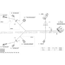 10- Electrical Harness Steering_13S1518b pour Sea-Doo 2015 GTR 215, 2015