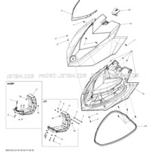 09- Front Cover _26S1519 pour Sea-Doo 2015 GTS 130 & Rental, 2015