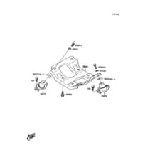 Engine Mount pour Kawasaki 1989 TS