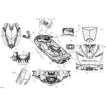 09- Decals _29S1511a pour Seadoo 2015 RXP-X 260 & RS, 2015