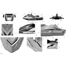 09- Decals _29S1511b pour Seadoo 2015 RXP-X 260 & RS, 2015