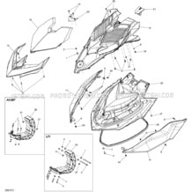 09- Front Cover _26S1511 pour Seadoo 2015 RXP-X 260 & RS, 2015