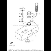 OIL TANK pour Yamaha 1997 WaveRunner WAVE RAIDER 700 (RA700BV) 1997