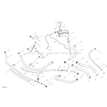 01- Cooling System _14S1506 pour Sea-Doo 2015 RXT-X 260 & RS. 2015