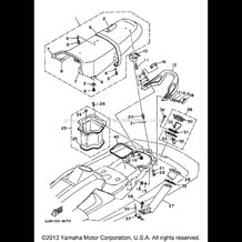 SEAT UNDER LOCKER 1 pour Yamaha 1997 WaveRunner WAVE RAIDER 700 - RA700BV - 1997