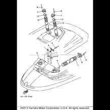 SEAT UNDER LOCKER 2 pour Yamaha 1997 WaveRunner WAVE RAIDER 700 - RA700BV - 1997