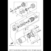 STARTING MOTOR pour Yamaha 1997 WaveRunner WAVE RAIDER 700 - RA700BV - 1997