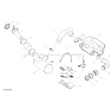 01- Exhaust System pour Sea-Doo 2016 GTI-GTR-GTS, 2016