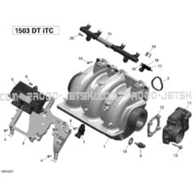 02- Air Intake Manifold and Throttle Body - 130 pour Sea-Doo 2016 GTI-GTR-GTS, 2016