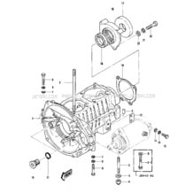 CRANKCASE ('79-'81 A3/A4/A4A/A5) pour Kawasaki 1979 JS440