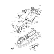 Hull Fittings pour Kawasaki 1989 TS