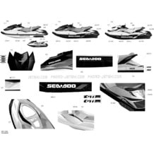 09- Decals - B pour Sea-Doo 2016 GTI-GTR-GTS, 2016
