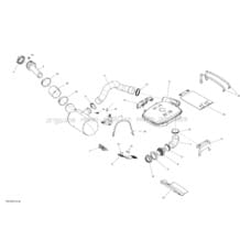 01- Exhaust System - Without Suspension pour Seadoo 2016 GTX, 2016