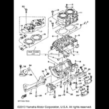 CYLINDER CRANKCASE pour Yamaha 1997 WaveRunner WAVE RUNNER GP 760 (GP760V) 1997