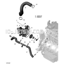 01- Engine Cooling - 300 pour Seadoo 2016 GTX, 2016