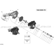 02- Supercharger - 215 pour Seadoo 2016 GTX, 2016