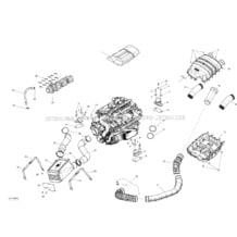 01- Engine - RXP-X 300 pour Sea-Doo 2016 RXP, 2016